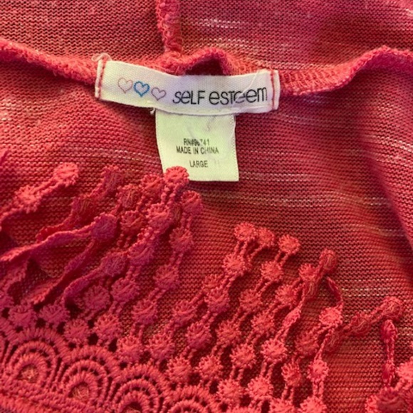 SELF ESTEEM hooded long shrug Size Large - Picture 4 of 4